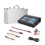 News HTRC Professional RC Battery Balance Charger 4B6AC Quattro B6AC 6A 80W*4 Discharger for 1-6s LiPo/Lion/LiFe Battery Charger